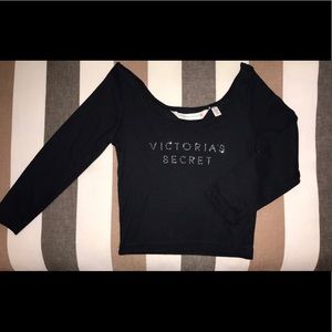 Victoria’s Secret Rhinestone Sparkly Black Top